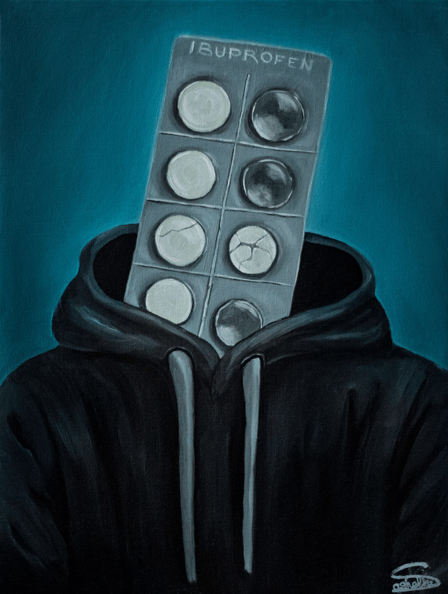 Ibuprofen artwork by Sashelka