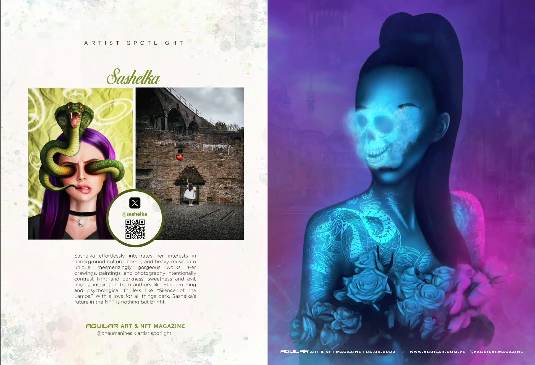 Aguilar Art NFT Magazine spotlight