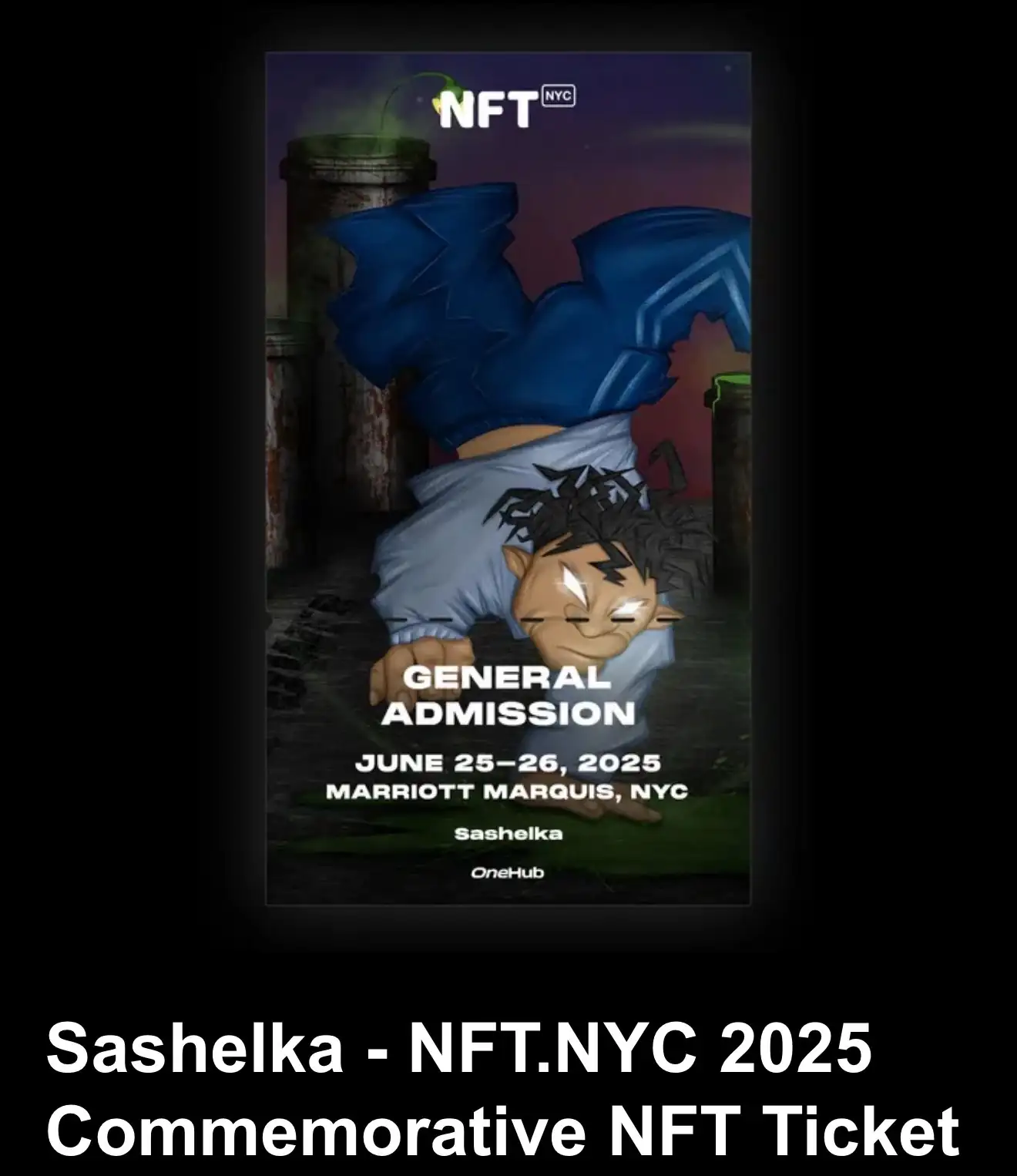 NFT.NYC 2025 commemorative ticket