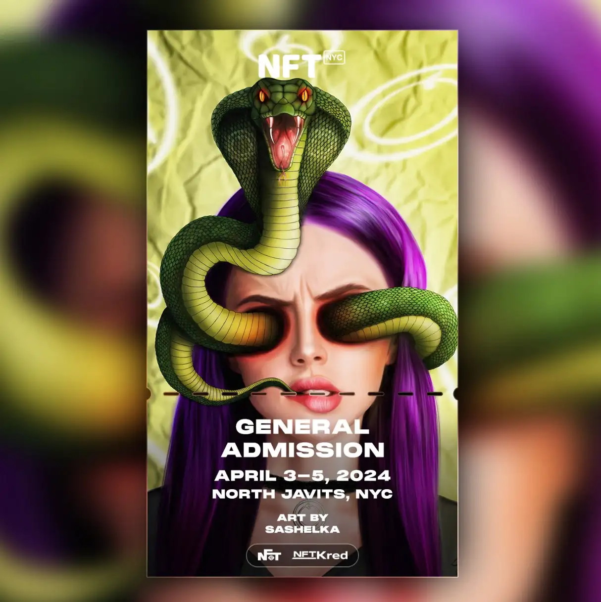 NFT NYC 2024 promo card