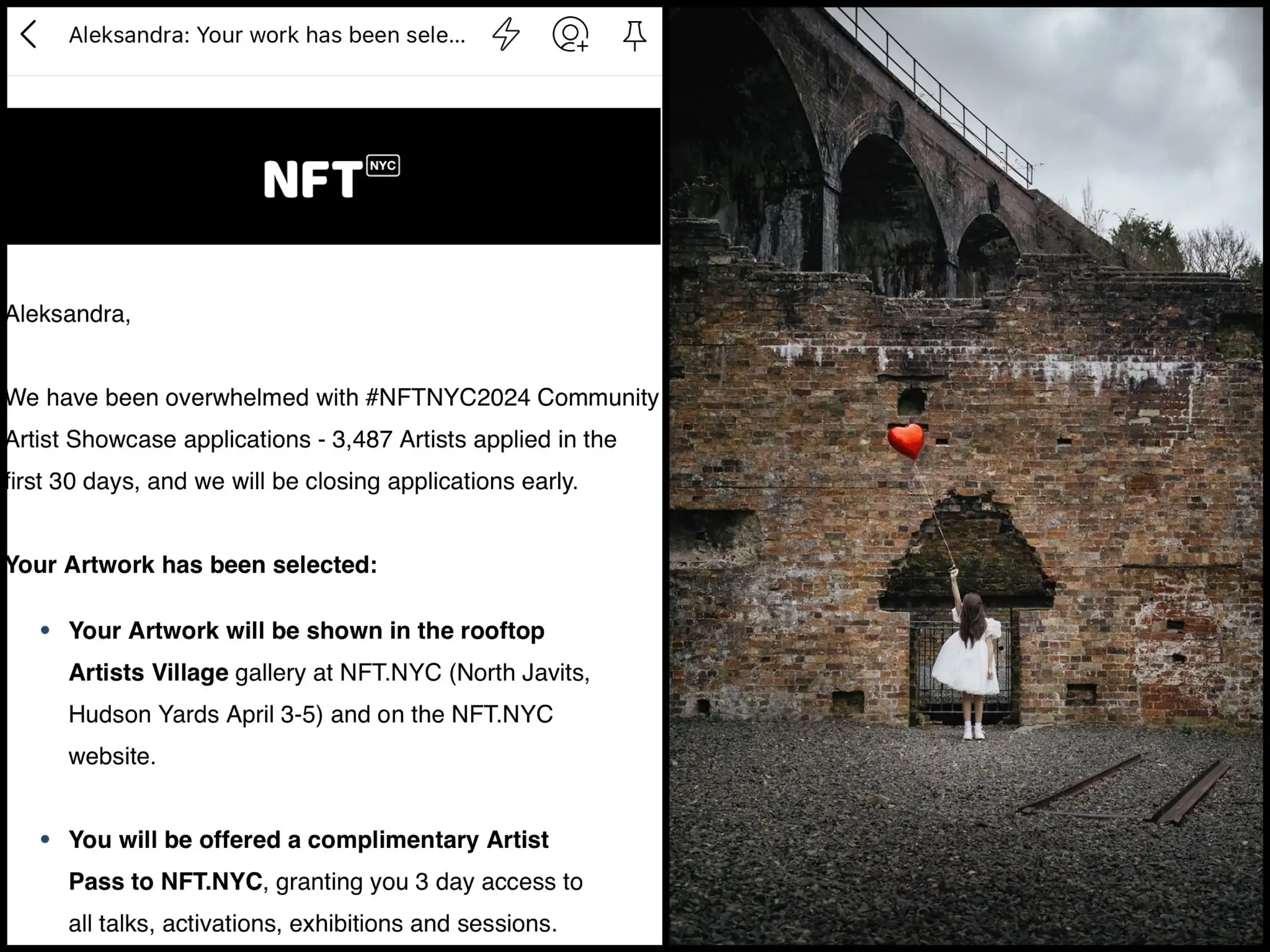 NFT NYC 2024 selection proof